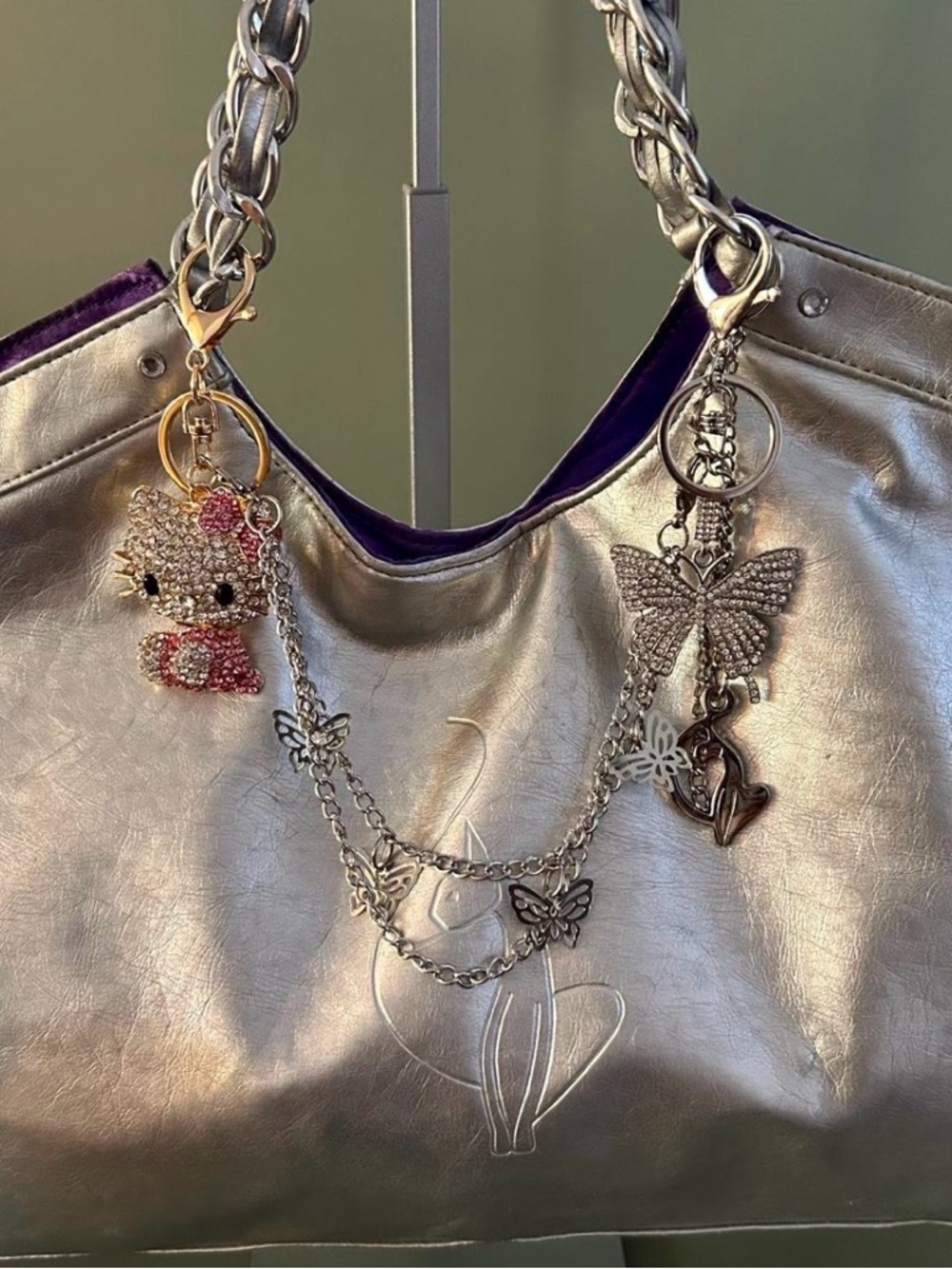 Baby Phat Vintage Y2K Tote with Charms